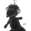 Nici 28993 Schlüsselanhänger Schwarze Ratte Rock Star Baby 10cm Plüsch -Nici 28993