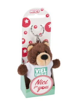 Nici 44727 Schlüsselanhänger Bär Mit T-Shirt Ca 10cm - Viel Erfolg -Nici 44727 02 ZA Frei 1462x2048