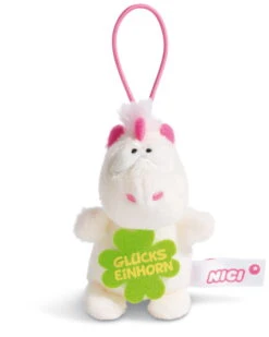 Nici 44985 Message To Go Loop 8cm Einhorn Theodor - GLÜCKSEINHORN -Nici 44985 01 HA Frei 1638x2048