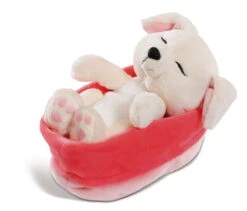 Nici 45373 Sleeping Puppies Schlafendes Hundebaby Im Körbchen 16cm Creme -Nici 45373 02 ZA Frei 2048x1753