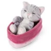 Nici 48086 Sleeping Kitties Schlafende Katze Im Körbchen 12cm Plüsch Grau -Nici 47141 01 HA Frei 1867x2048