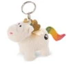 Nici 47371 Schlüsselanhänger Weißes Einhorn Rainbow Yin & Yang 10cm Plüsch