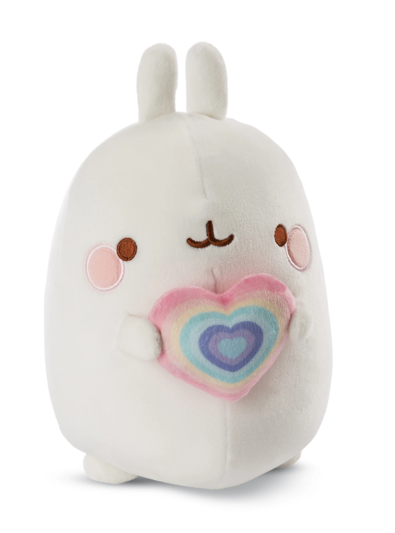 Nici 48223 Molang Mit Regenbogenherz 12cm Stretch-Plüsch Kuscheltier Kawaii 3 Nici 48223 Molang Mit Regenbogenherz 12cm Stretch-Plüsch Kuscheltier Kawaii