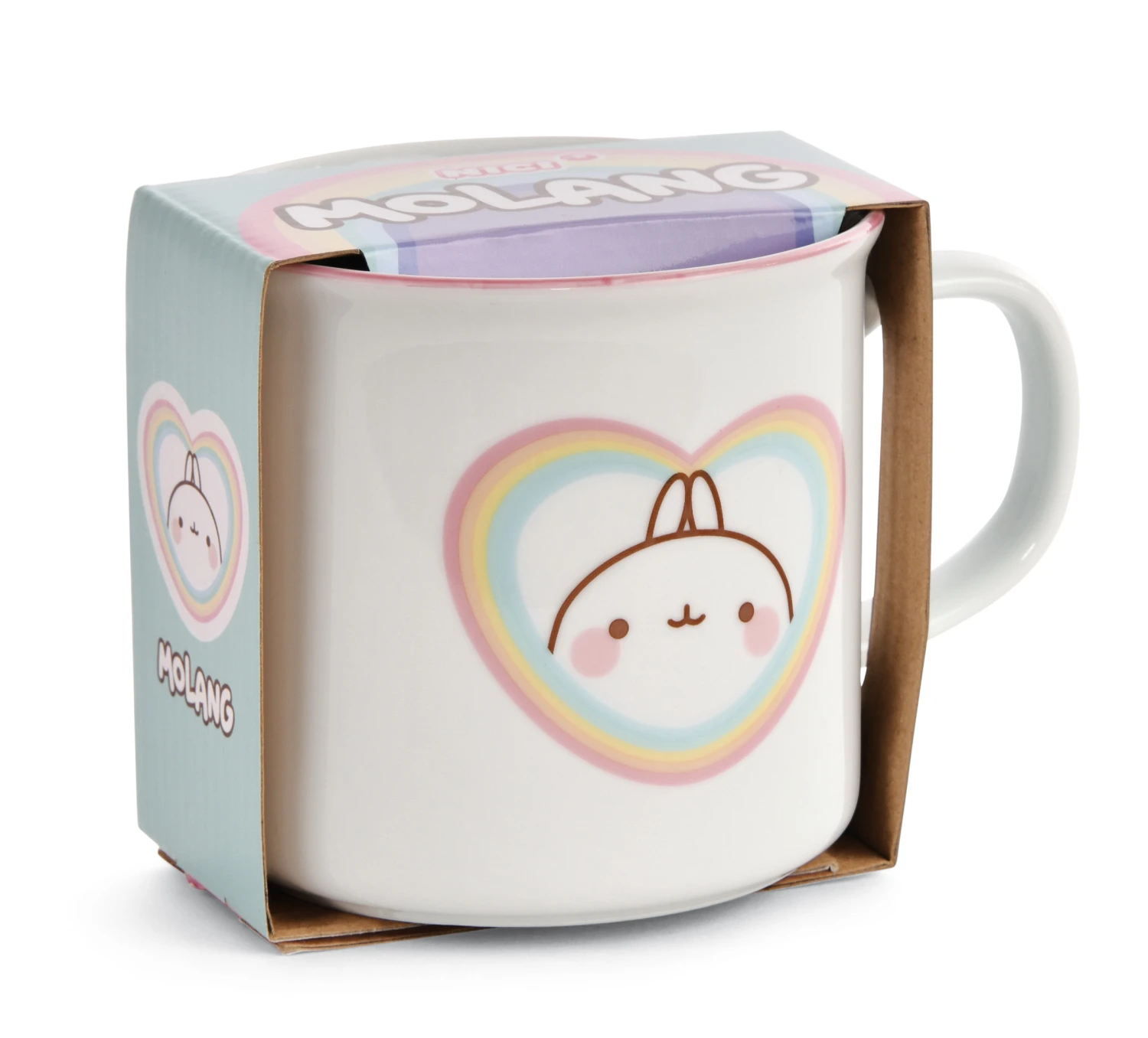 Nici 48234 Tasse Molang Regenbogen In Geschenkverpackung Porzellan 400ml Kawaii 3 Nici 48234 Tasse Molang Regenbogen In Geschenkverpackung Porzellan 400ml Kawaii