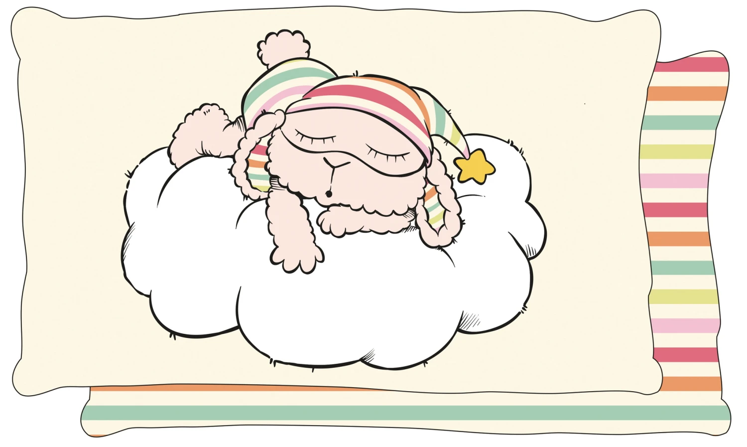 Nici 48294 Kissen Schlafmützen Schaf Jolala 43x25cm Rechteckig Plüsch 5 Nici 48294 Kissen Schlafmützen Schaf Jolala 43x25cm Rechteckig Plüsch – Bild 3