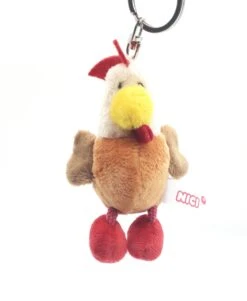 Nici 89143 Schlüsselanhänger Rooster Hahn Gockel Ca 10cm Plüsch Kuscheltier -Nici 89143 2