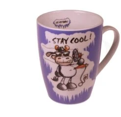 Nici 23639 Tasse Kuh Stay Cool! Porzellan Ø8,5cm Ice Ice Baby 11cm Farm Friends